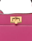 Shiny Nappa Petite Peekaboo I SEE U Satchel Ciclamino Pilar