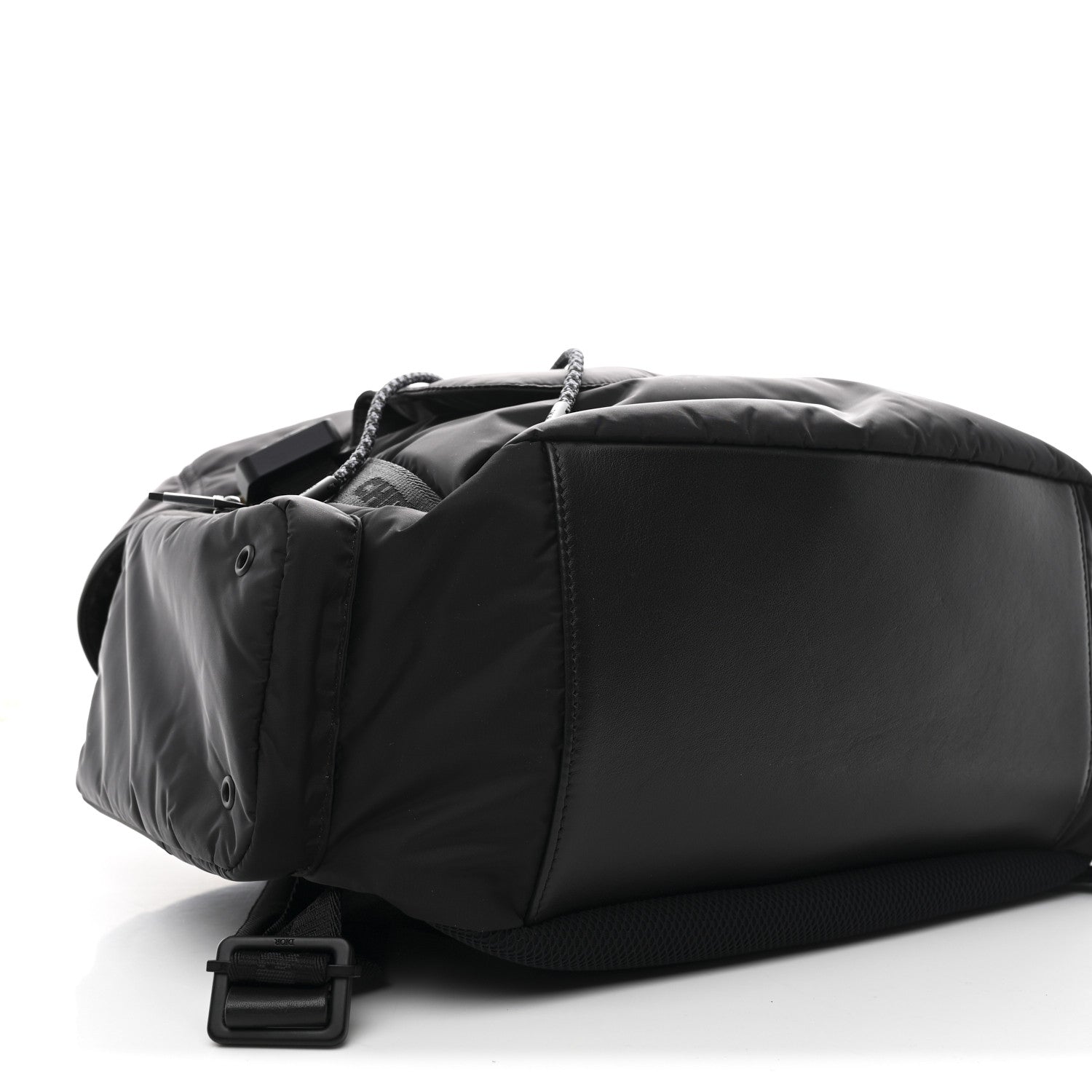 Nylon Saddle Backpack Black