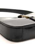 Patent Calfskin Le 5 A 7 Mini Hobo Black