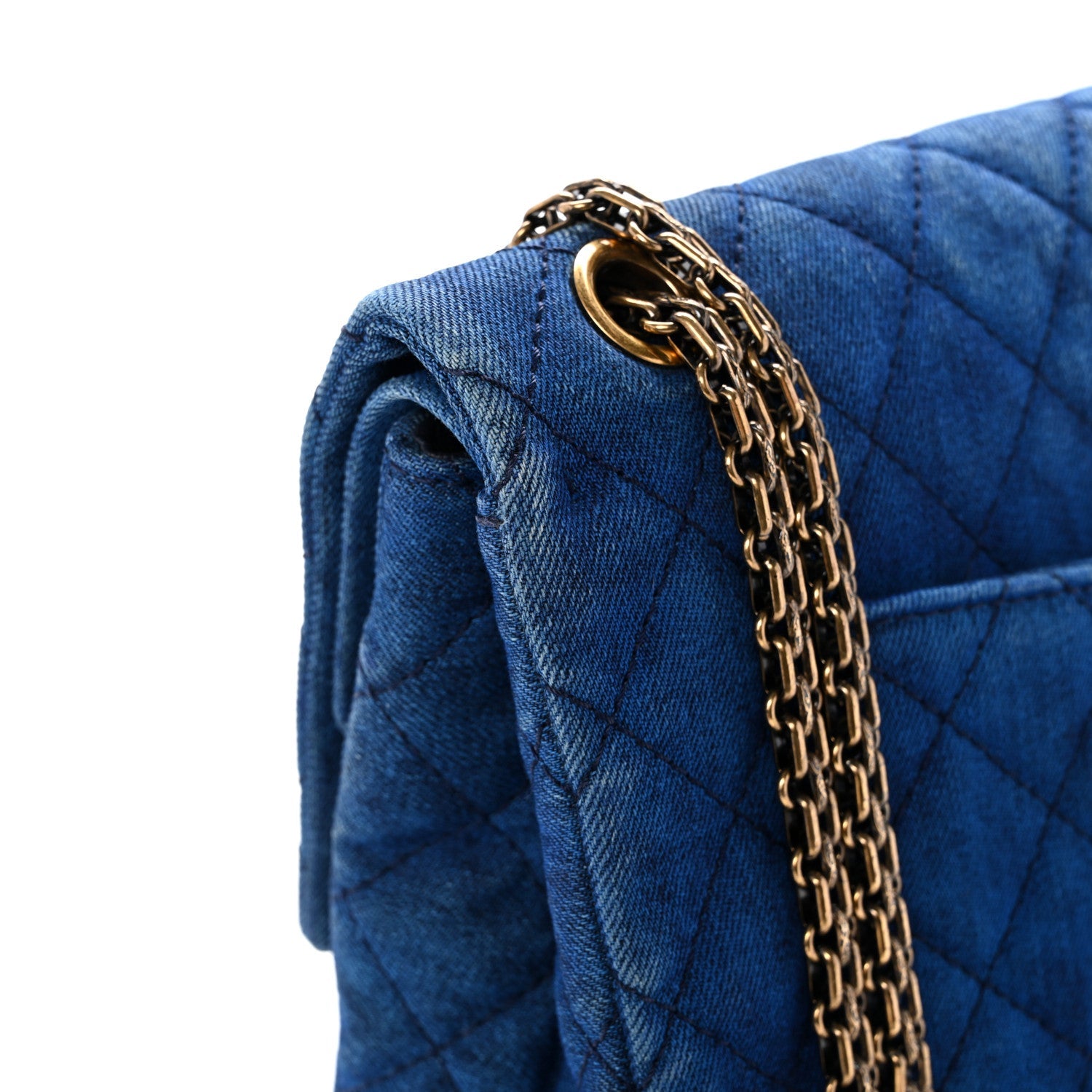 Denim Quilted 2.55 Reissue 226 Double Flap Blue