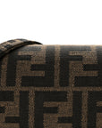 Fabric Jacquard FF 1974 Mini Baguette Tobacco Moro Black