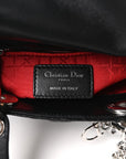 Lambskin Cannage Mini Lady D1OR Black