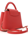 LV X TM Taurillon Cerises Capucines BB Rouge