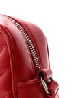 Calfskin Matelasse Monogram Lou Camera Bag Red