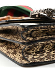 Snakeskin Bamboo Web Mini Dionysus Top Handle Bag