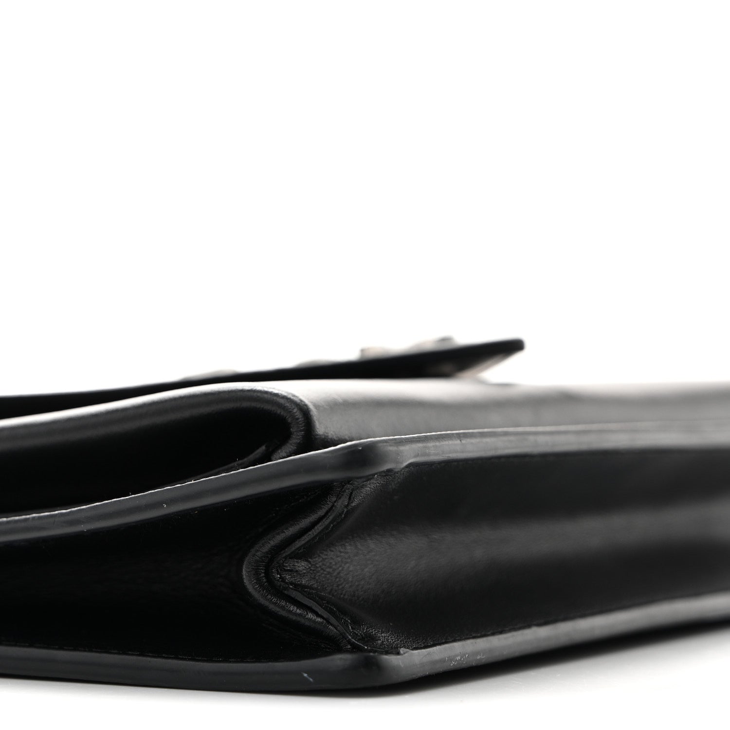 Saffiano City Calf Mini Envelope Bag Black