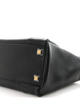 Supple Shiny Lambskin Luggage Black