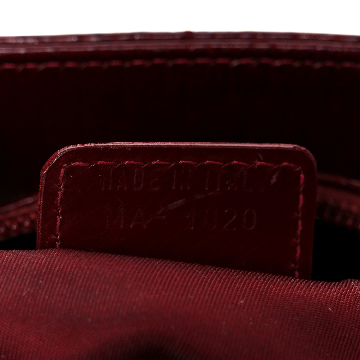 Patent D1ORissimo Medium Lady D1OR Burgundy Red