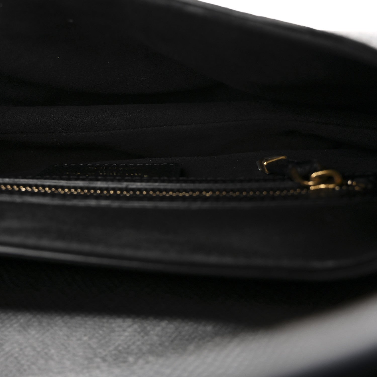 Grained Calfskin Saddle Bag Black