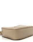 Calfskin Matelasse Monogram Lou Camera Bag Dark Beige