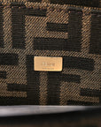 Fabric Jacquard FF 1974 Mini Baguette Tobacco Moro Black