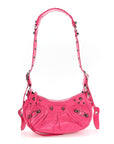 Agneau Arena Le Cagole Shoulder Bag XS Hot Pink
