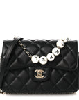 Lambskin Quilted Small My Precious Flap Black