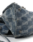 Denim BB Monogram Neo Cagole City Handbag Blue