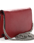 Calfskin Super Mini Dionysus Shoulder Bag Hibiscus Red