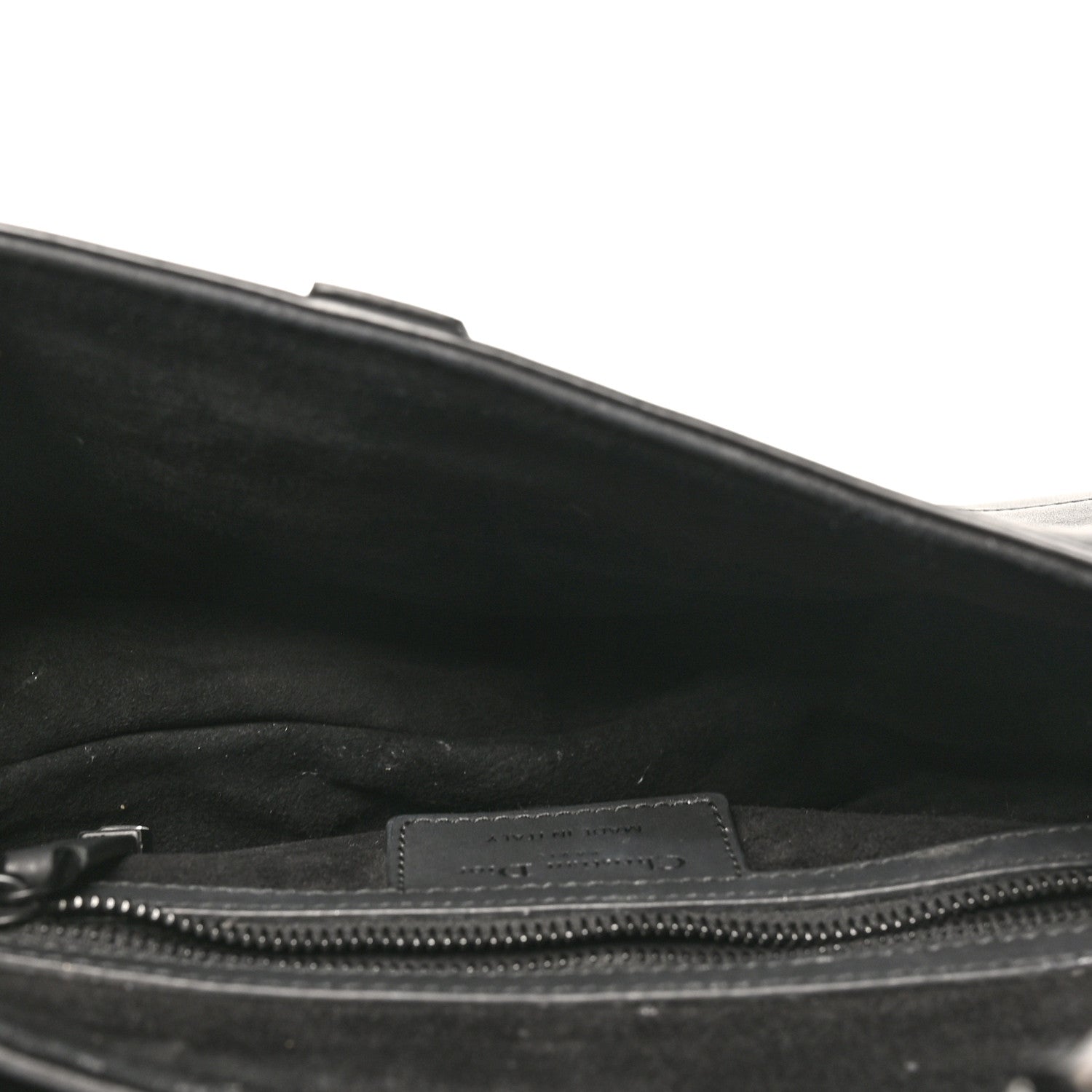 Ultra Matte Calfskin Saddle Bag Black