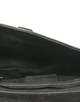 Ultra Matte Calfskin Saddle Bag Black