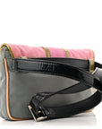 Nylon Vernice Belt Bag Pink Gray