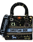 Canvas Pixel Zodiac Embroidered Medium Lady D-Lite Nero Multicolor