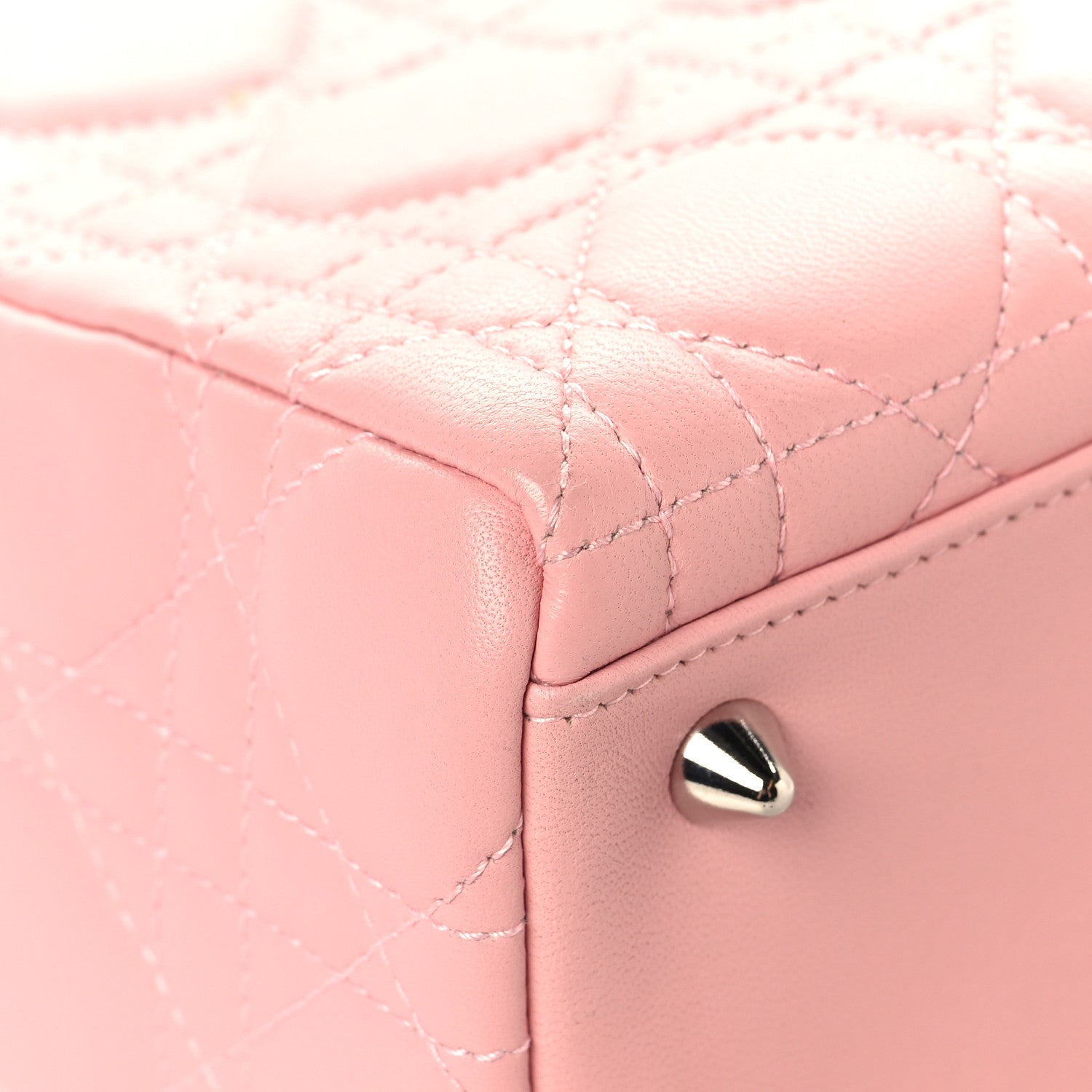 Lambskin Cannage Medium Lady D1OR Light Pink