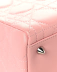 Lambskin Cannage Medium Lady D1OR Light Pink