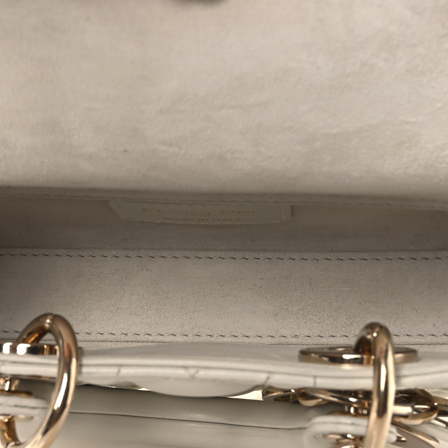 Lambskin Cannage Micro Lady D-Joy Latte