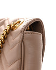 Calfskin Matelasse Medium GG Marmont Shoulder Bag Porcelain Rose