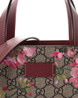 Soft GG Supreme Monogram Blooms Vertical Tote Beige Multicolor Dry Rose