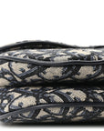 Oblique Mini Saddle Bag Blue