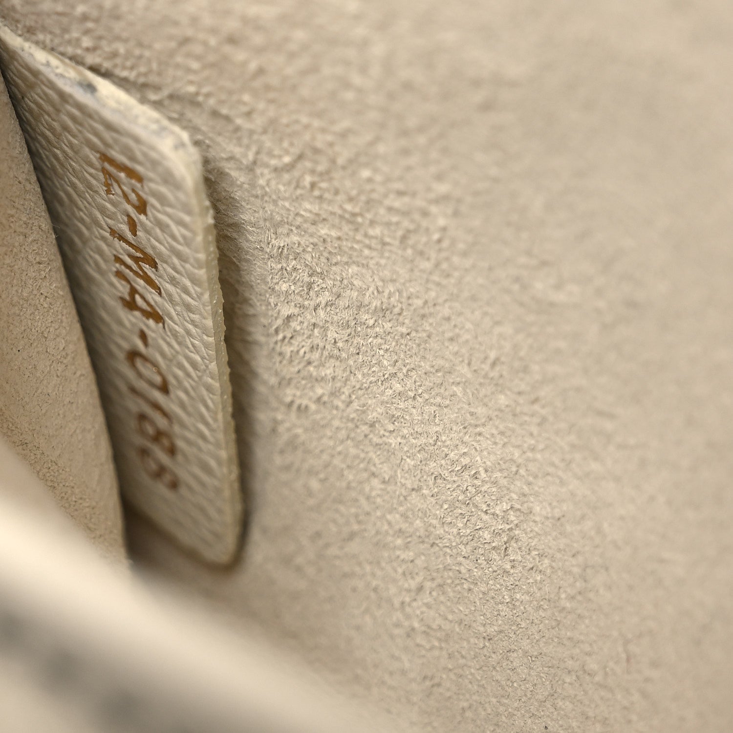 Grained Calfskin Mini J'AD1OR Chain Flap Bag Latte