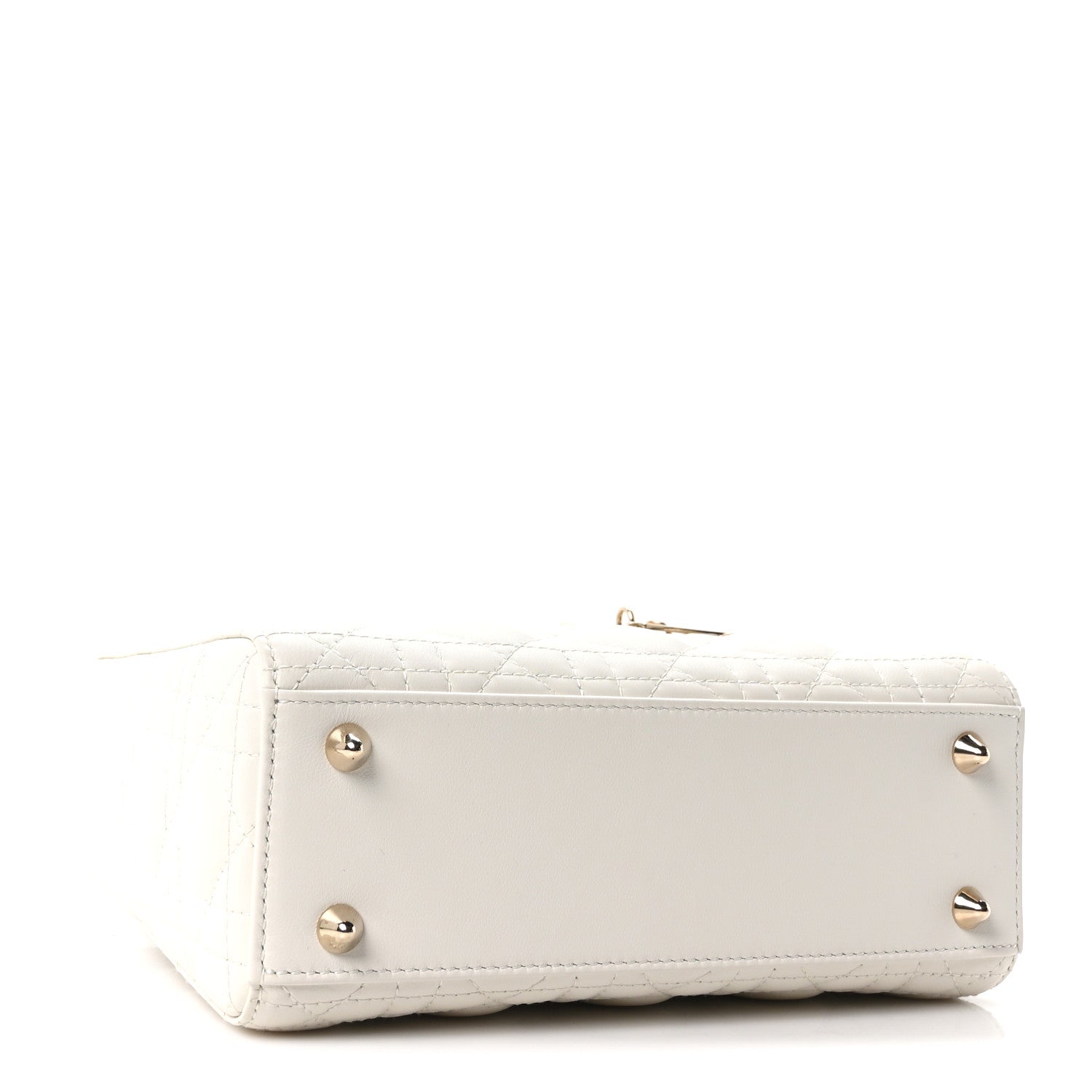 Lambskin Cannage Small My ABCD1OR Lady D1OR White