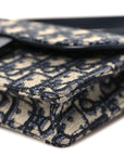 Oblique Saddle Belt Bag Blue