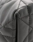 Calfskin Macrocannage Small Toujours  Black
