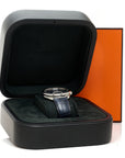 Stainless Steel Alligator 43mm Arceau Grande Lune Automatic Watch Bleu Abysse