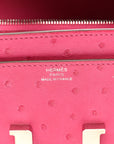 Ostrich Constance Long Wallet Rose Tyrien
