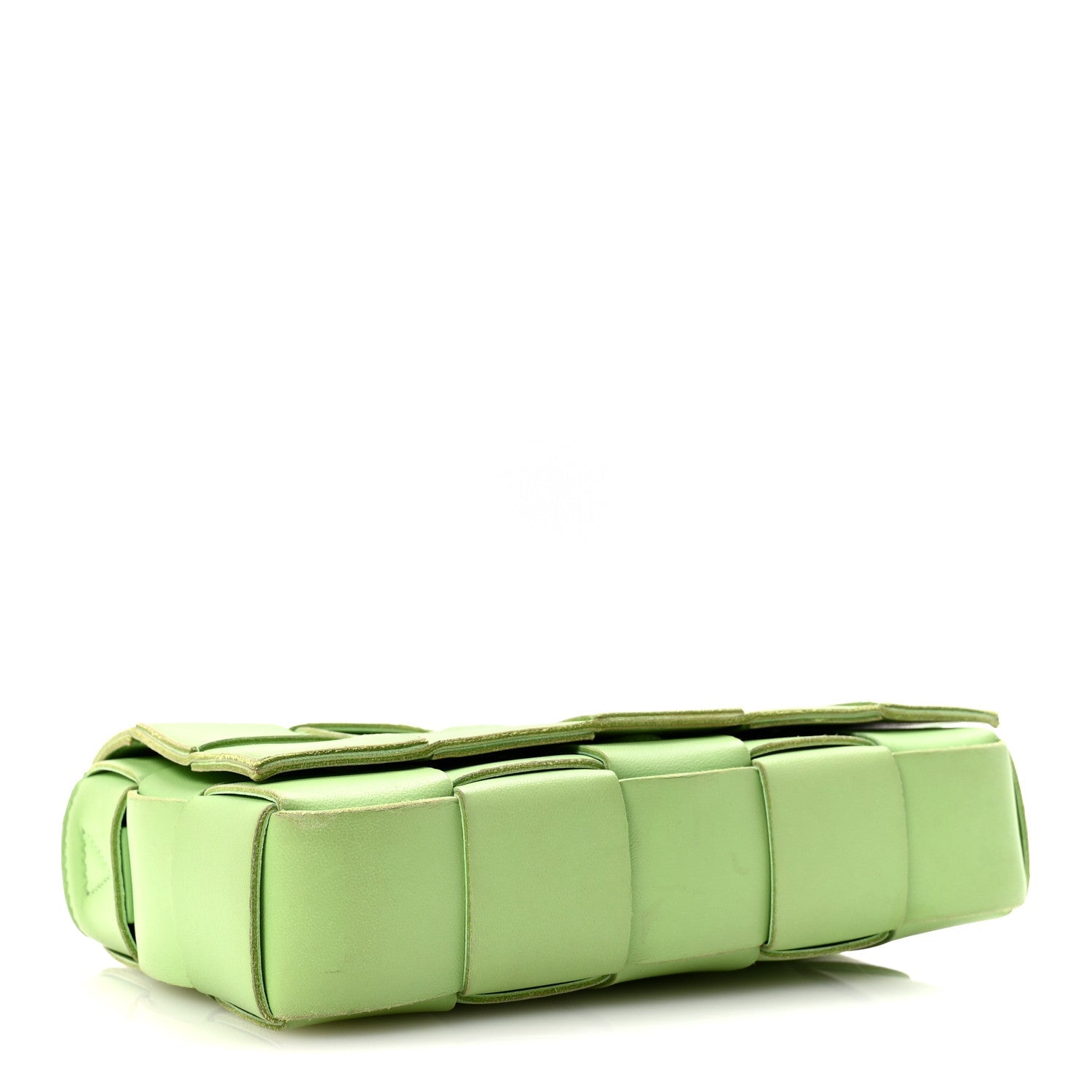 Lambskin Maxi Intrecciato Cassette Crossbody Bag Pistachio