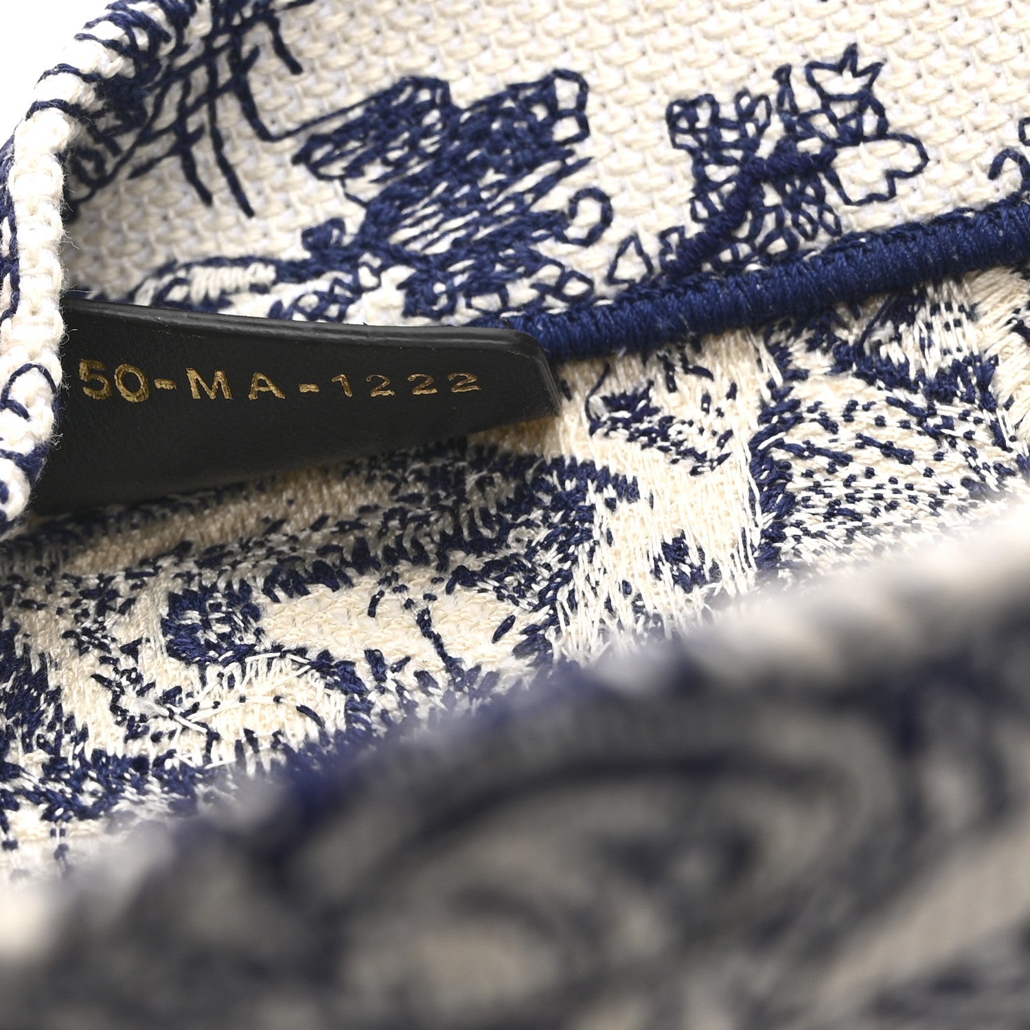 Canvas Embroidered Medium D1ORiviera Toile De Jouy Book Tote Blue