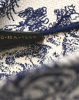 Canvas Embroidered Medium D1ORiviera Toile De Jouy Book Tote Blue