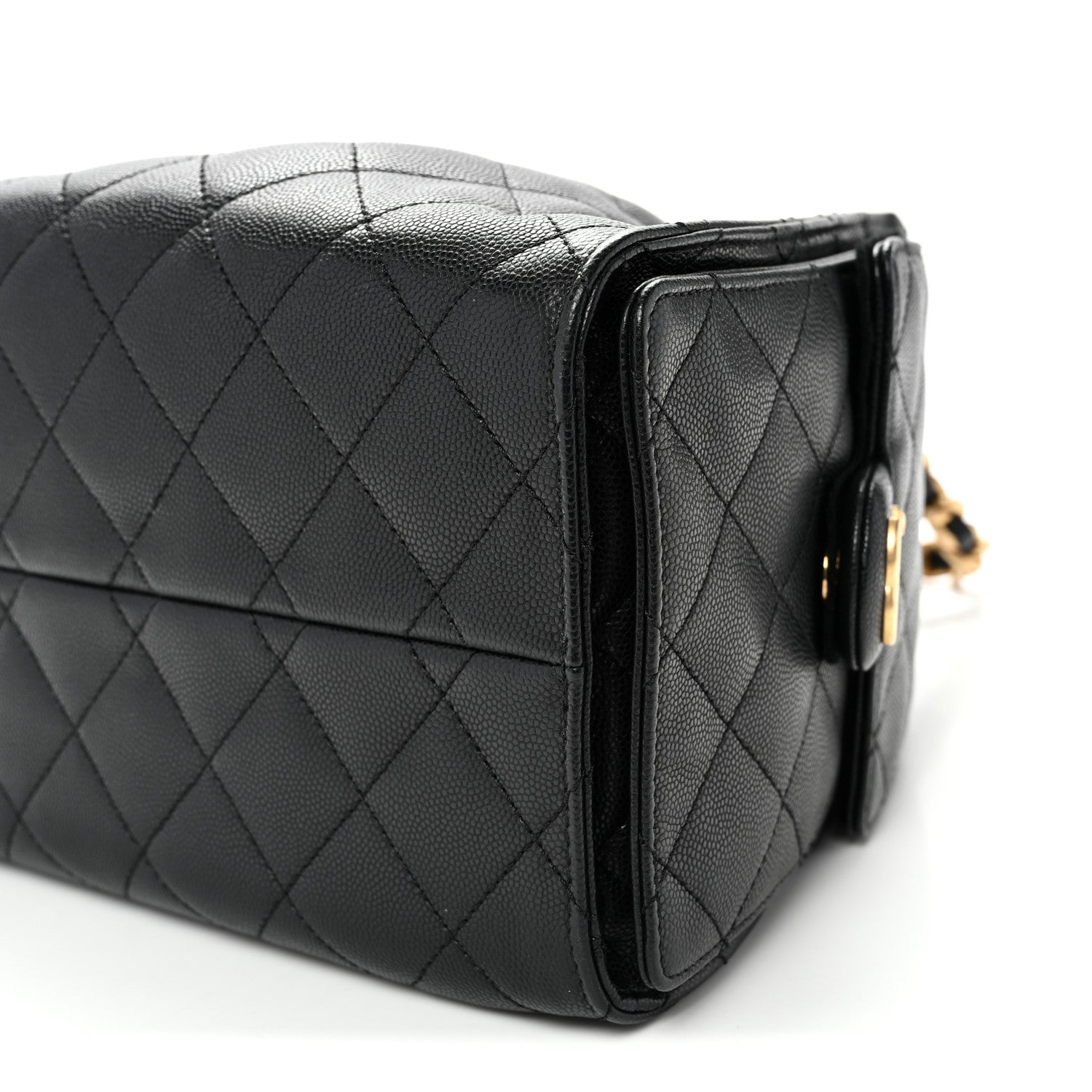 Caviar Quilted Small CHNL 25 Handbag Black
