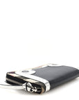 Grainy Calfskin House Check Snakeskin Elmore Zip Around Wallet