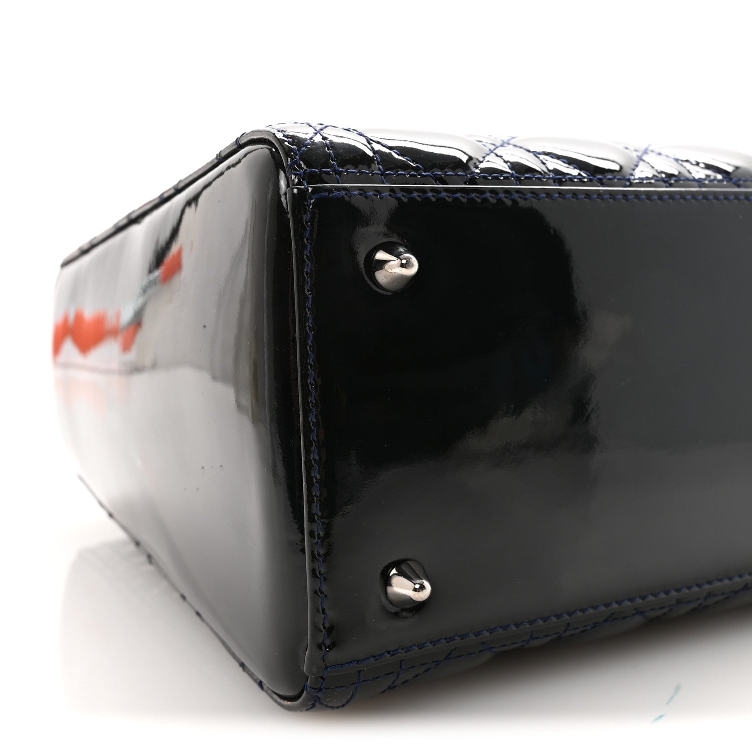 Patent Cannage Medium Lady D1OR Navy Blue