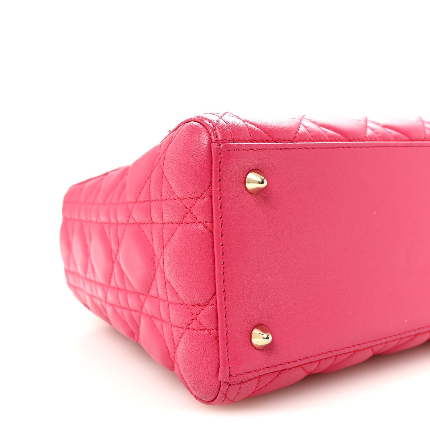 Lambskin Cannage Medium Lady D1OR Pink
