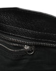 Chevre Silver Metallic Edge Hardware City Black