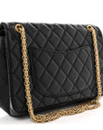 Aged Calfskin Quilted 2.55 Reissue 226 Flap Black