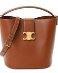 Smooth Calfskin Triomphe Medium Louise Bag Tan