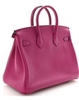 Swift Birkin 25 Rose Pourpre
