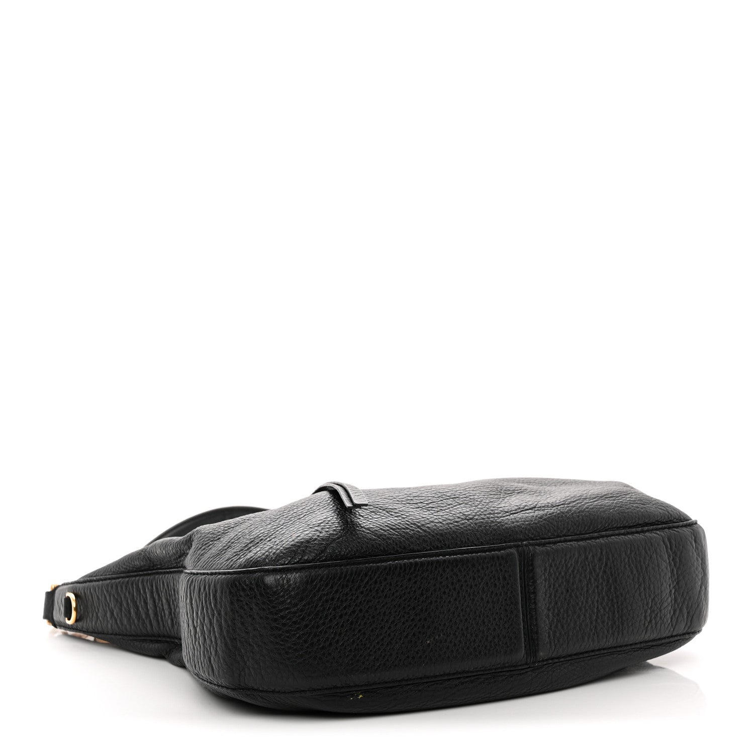 Pebbled Calfskin Hobo Black