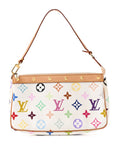 Monogram Multicolor Pochette Accessories White