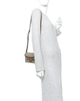 GG Supreme Monogram Mini Horsebit 1955 Shoulder Bag Beige Brown Sugar