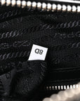 X JAMES JEAN Vitello DNA Flat Messenger Bag Black